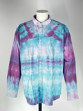Artificial Intelligence: 3XL Cosmic Formal Oxford Ice-Dye