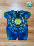 Short Sleeve Ice Dye 100% Cotton Onesie (Size 12 Months)