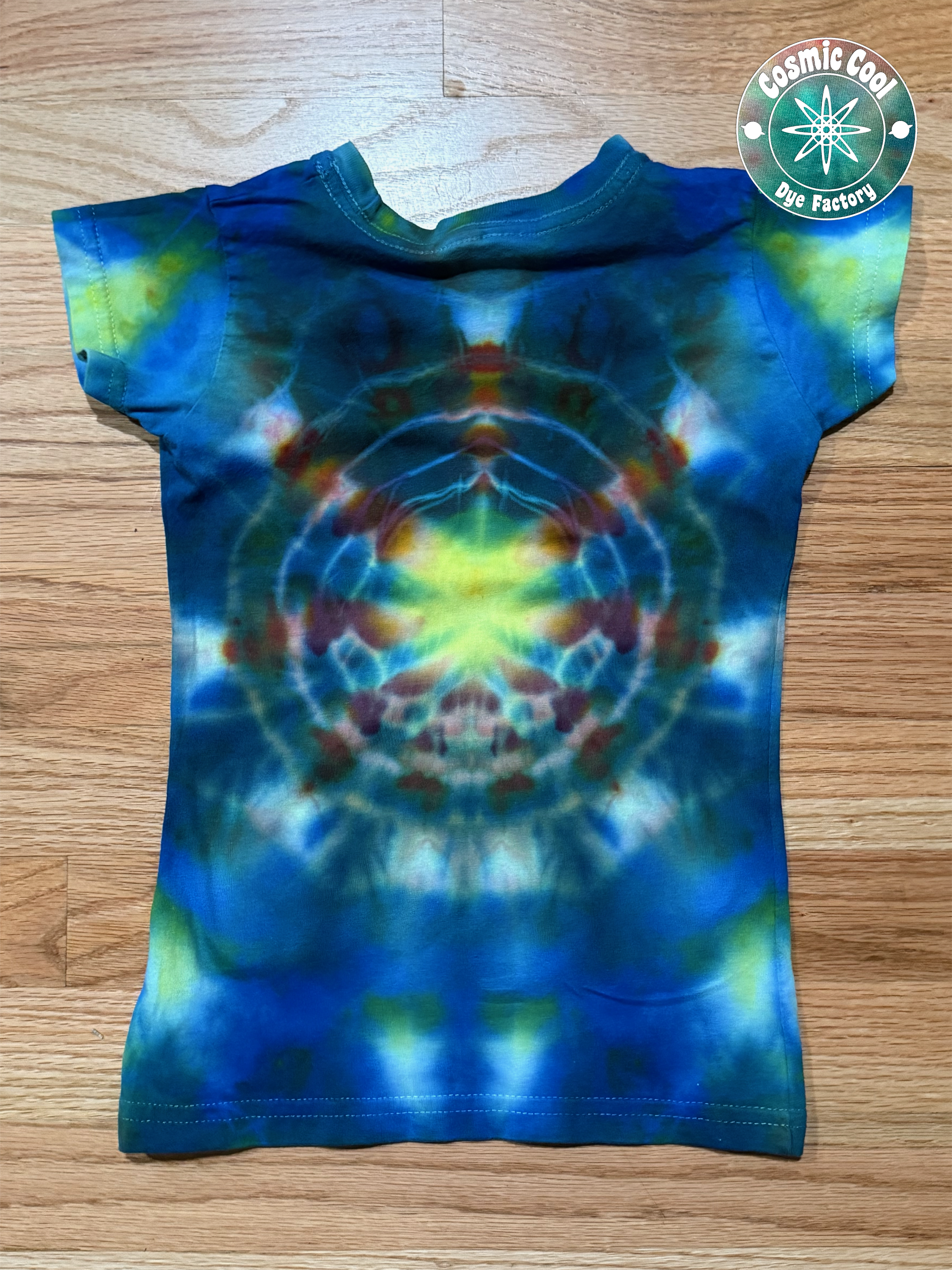 Cosmic Cadets: Hyperdrive Ignition - Short Sleeve 100% Cotton Ice Dye Kid's Tee (Size 4T)