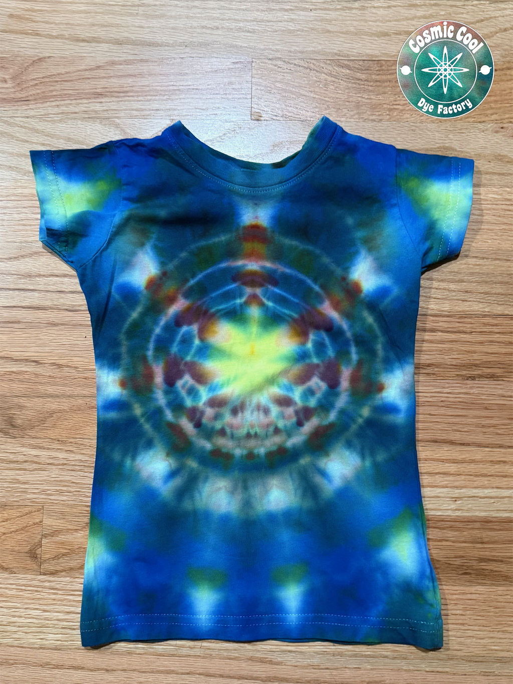 Cosmic Cadets: Hyperdrive Ignition - Short Sleeve 100% Cotton Ice Dye Kid's Tee (Size 4T)