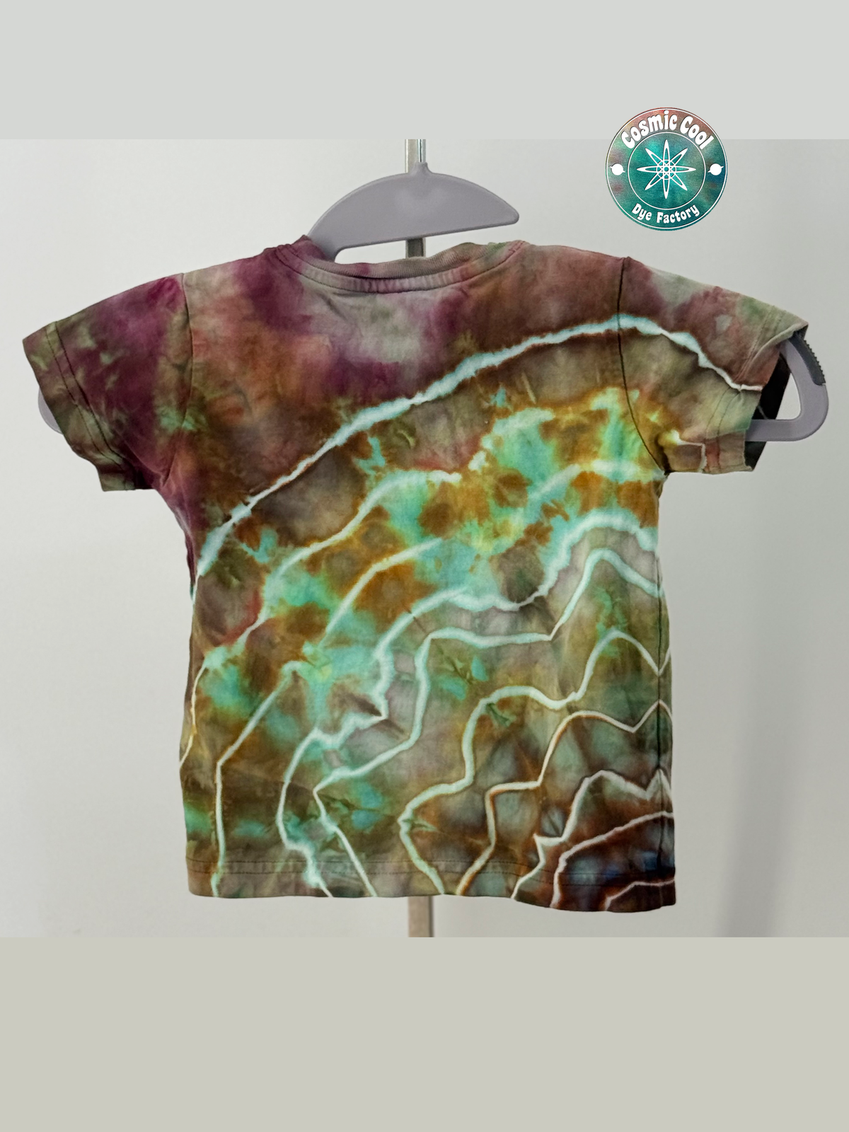 Cosmic Cadet Ice Dye Artisan Tee (Size 2T) - 100% Cotton