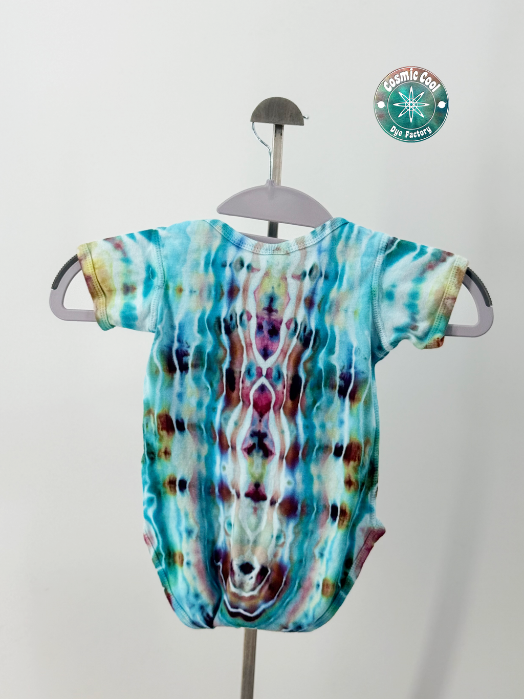 Cosmic Cadet Artisan Ice Dye Bodysuit (Size 18 Months) - 100% Cotton