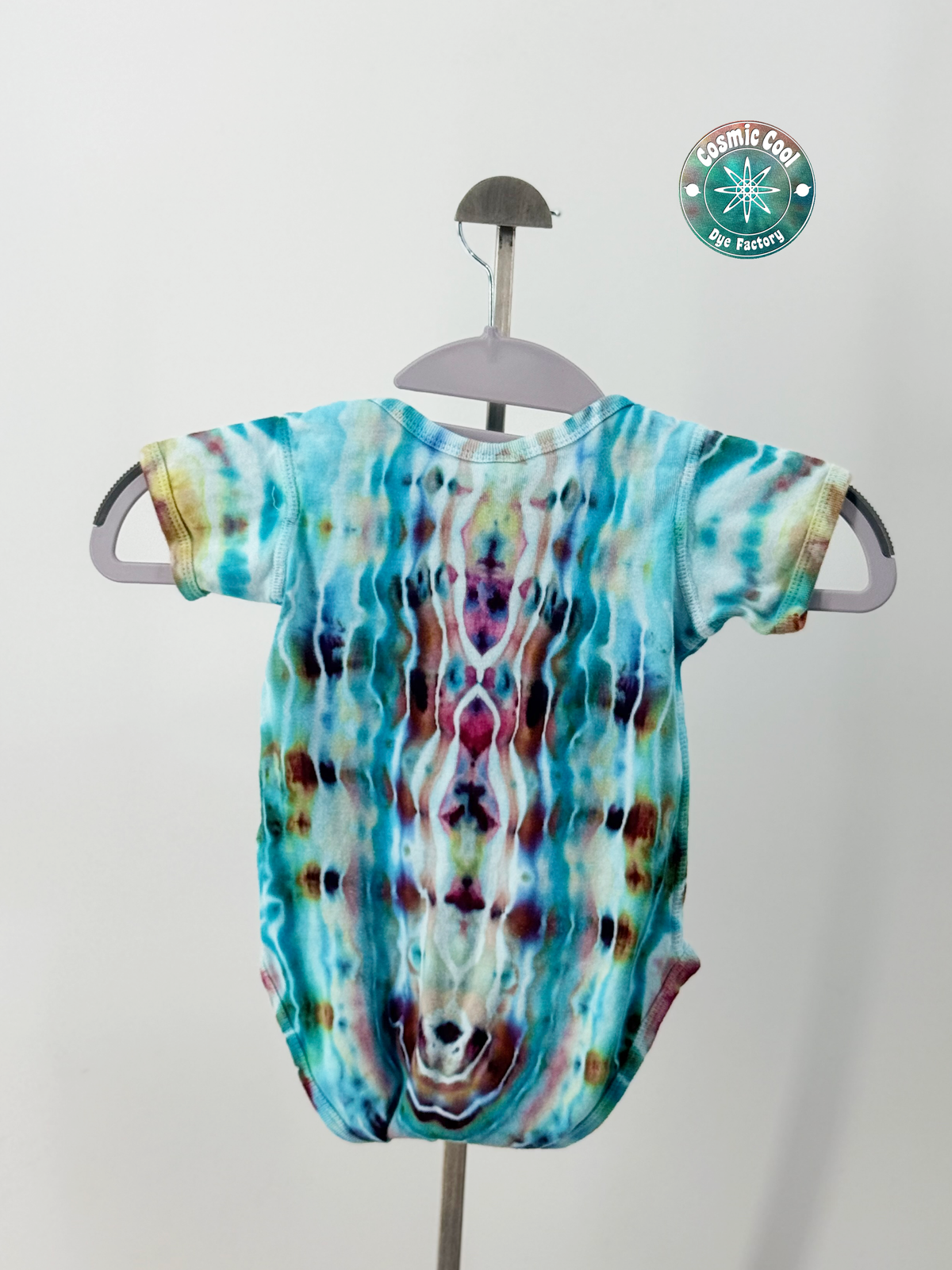 Cosmic Cadet Artisan Ice Dye Bodysuit (Size 18 Months) - 100% Cotton