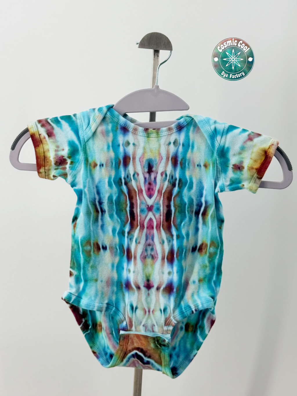 Cosmic Cadet Artisan Ice Dye Bodysuit (Size 18 Months) - 100% Cotton