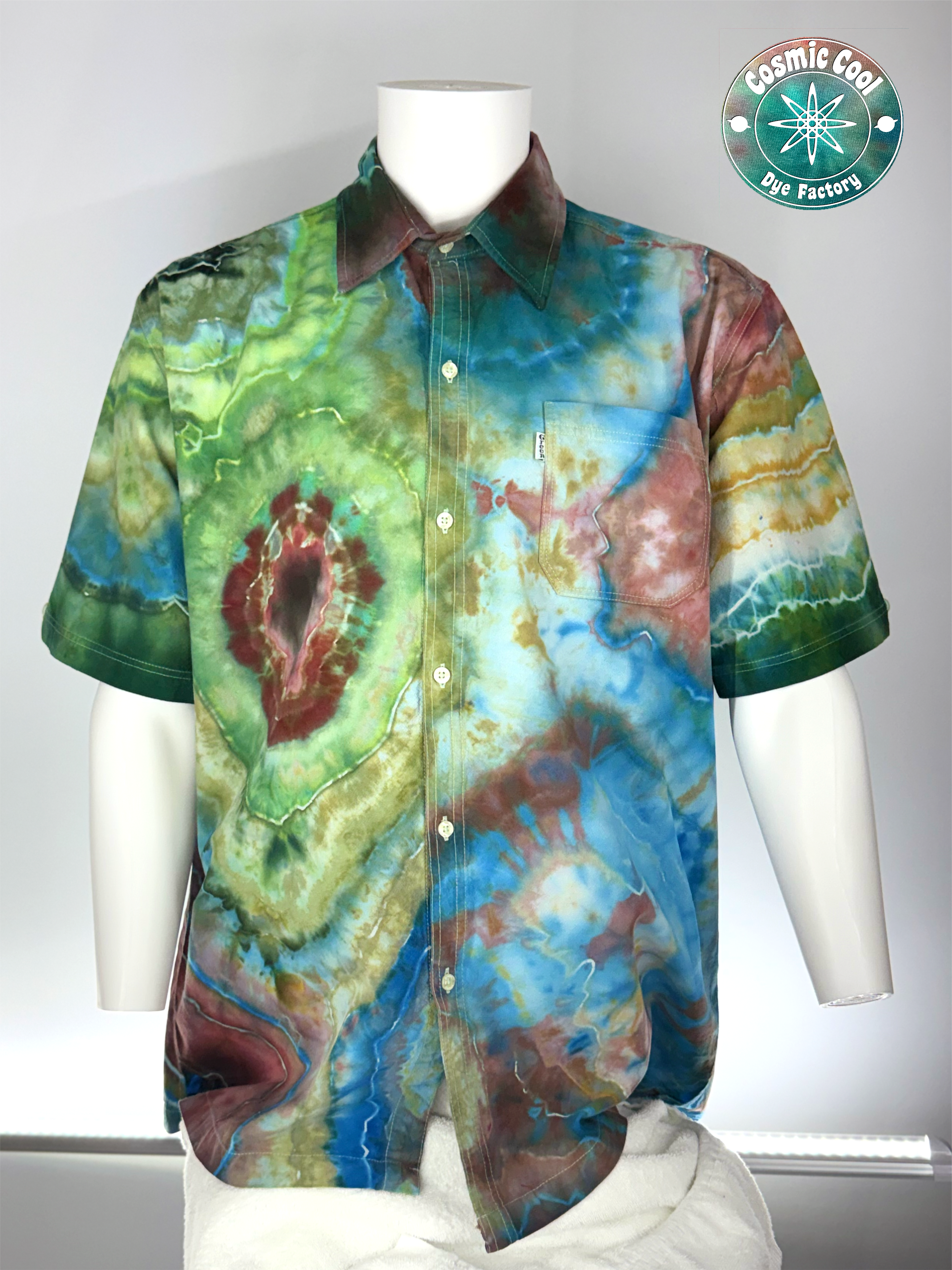 Geodesic Crystal Comet - Cosmic Camp Shirt (Size 3XL)