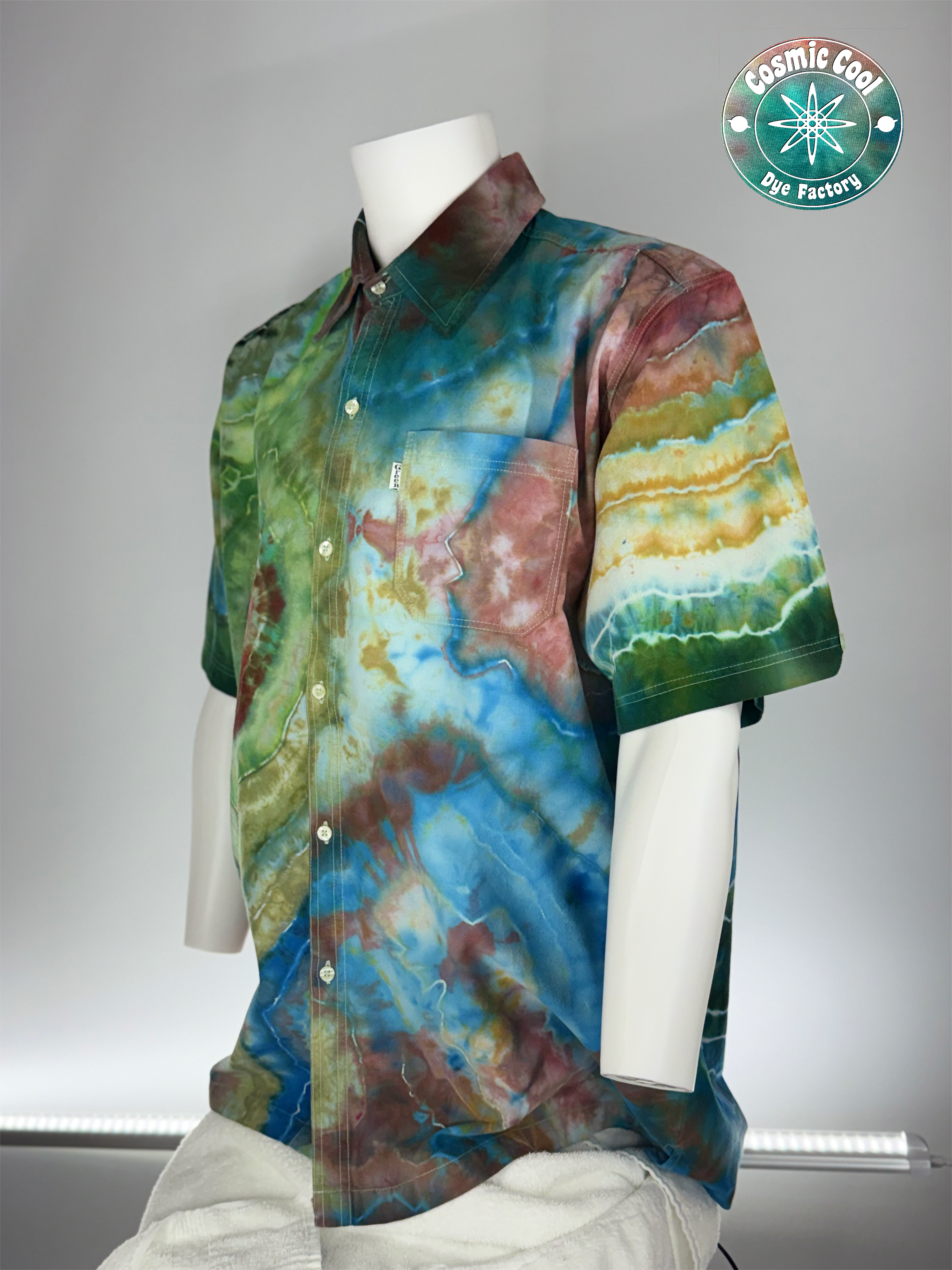 Geodesic Crystal Comet - Cosmic Camp Shirt (Size 3XL)