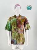 Cosmic Island Style Short Sleeve Camp Shirt (Size Large) 100% Cotton