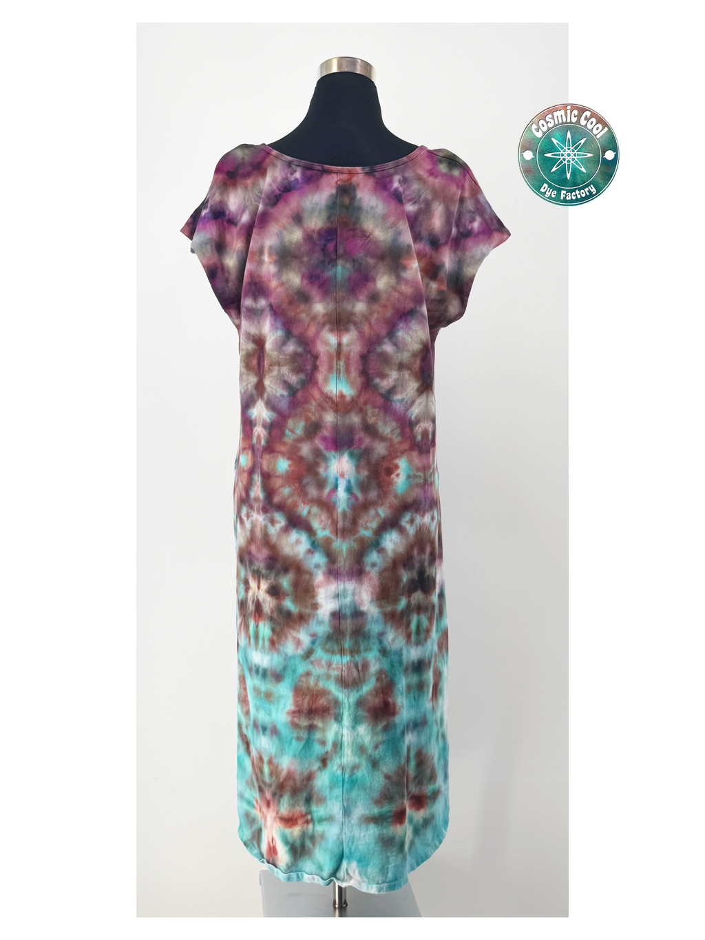 Cosmic Artisan T-Shirt Dress & Cover-Up (Size XL) - 100% Cotton