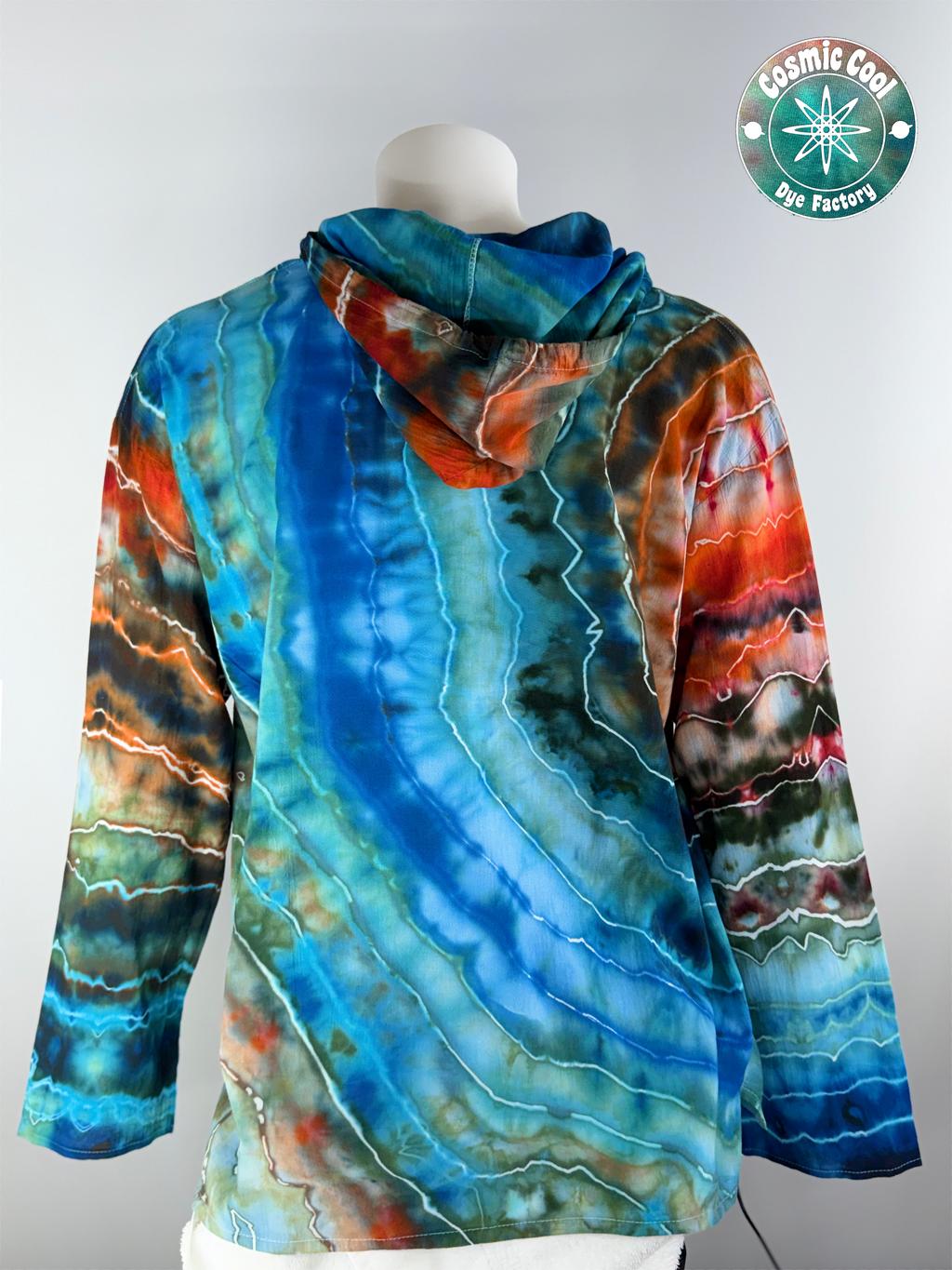 100% Premium Cotton Ice Dye Light Hoodie (Size 5XL)