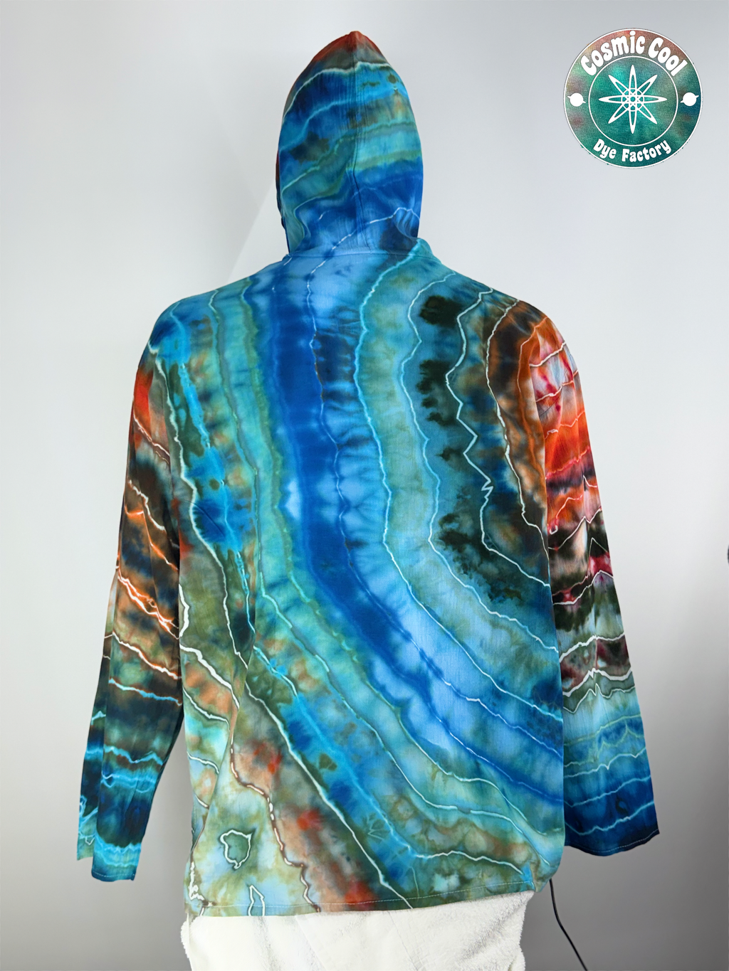 100% Premium Cotton Ice Dye Light Hoodie (Size 5XL)