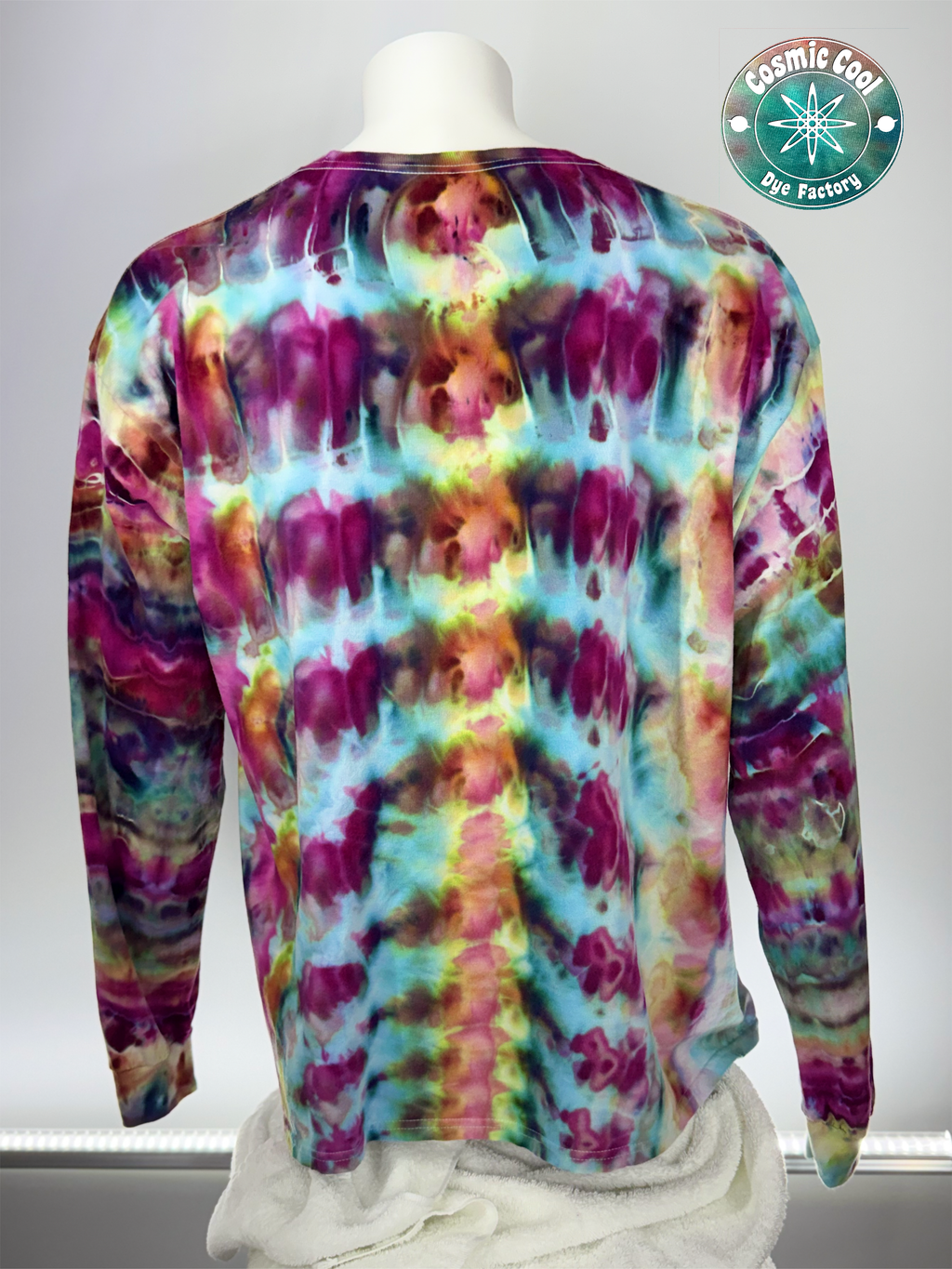 Ice Dye Long Sleeve Tee Shirt 100% Cotton (Size 2XL)