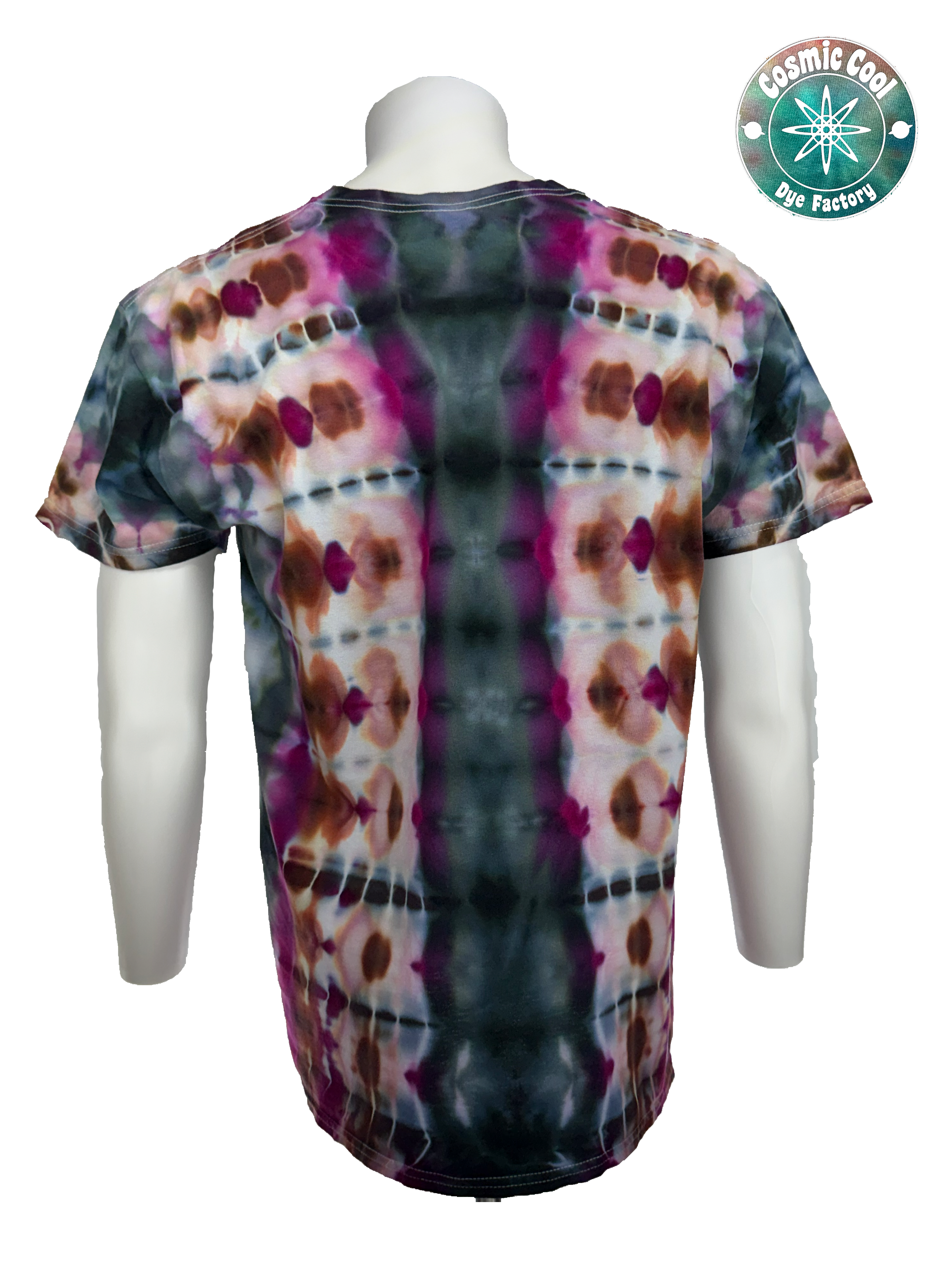 Short Sleeve Ice Dye Cosmic Tee Shirt 100% Cotton (Size L)