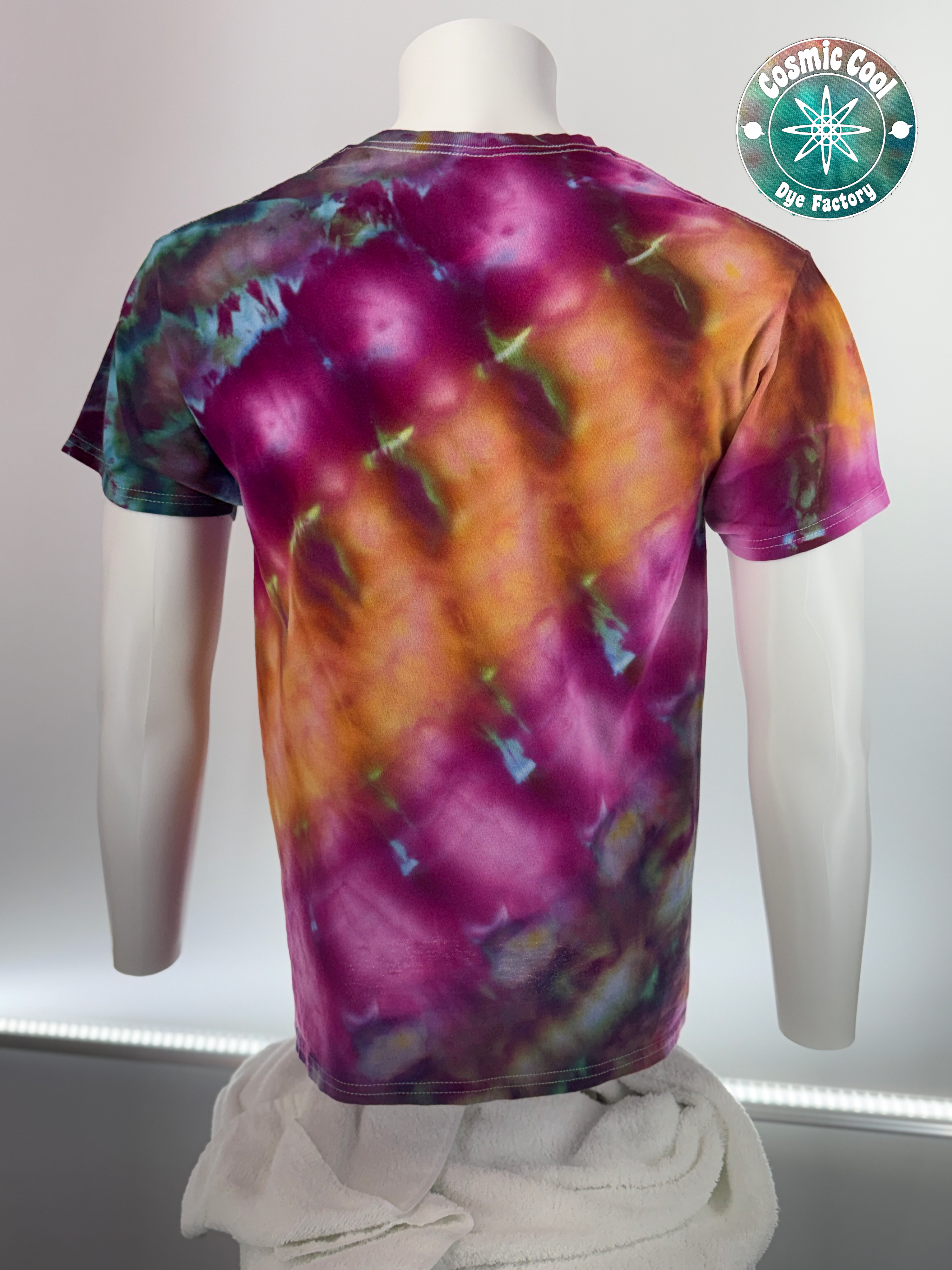 The Comet's Tail - Short Sleeve Ice Dye Cosmic Tee (Size M)