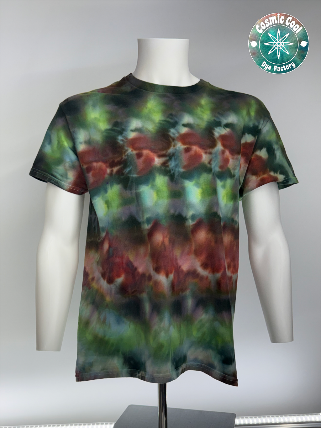 Quasar Drift - Short Sleeve Cosmic Ice Dye Tee (Size L)