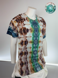 Short Sleeve Cosmic Ice Dye Tee Shirt 100% Cotton (Size XL)