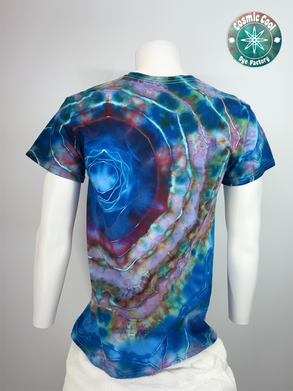 Short Sleeve Cosmic Ice Dye Tee Shirt 100% Cotton (Size M)