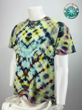 Short Sleeve Cosmic Ice Dye Tee Shirt 100% Cotton (Size XL)
