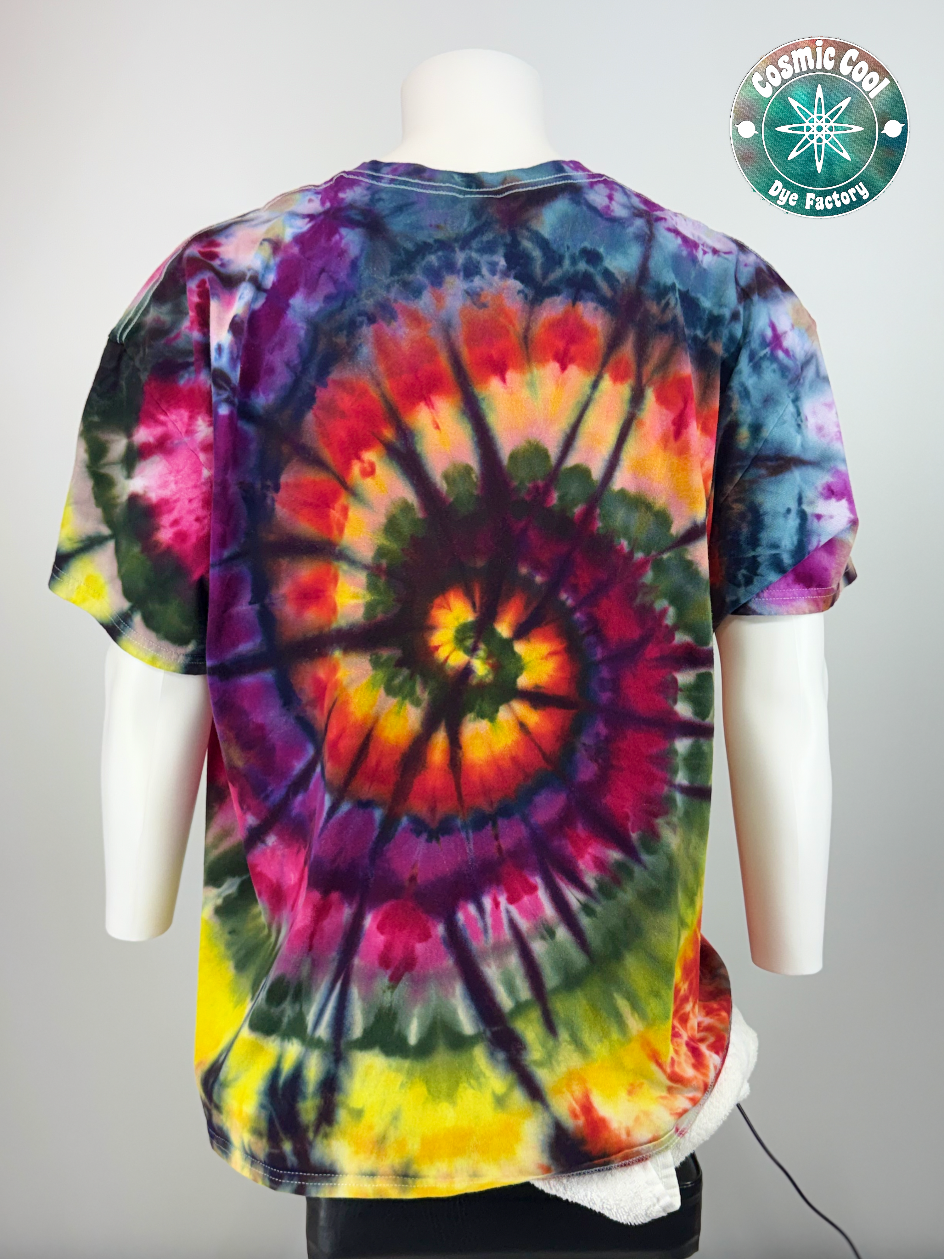 Spiral Trajectory - Short Sleeve Cosmic Ice Dye Tee (Size 3XL)
