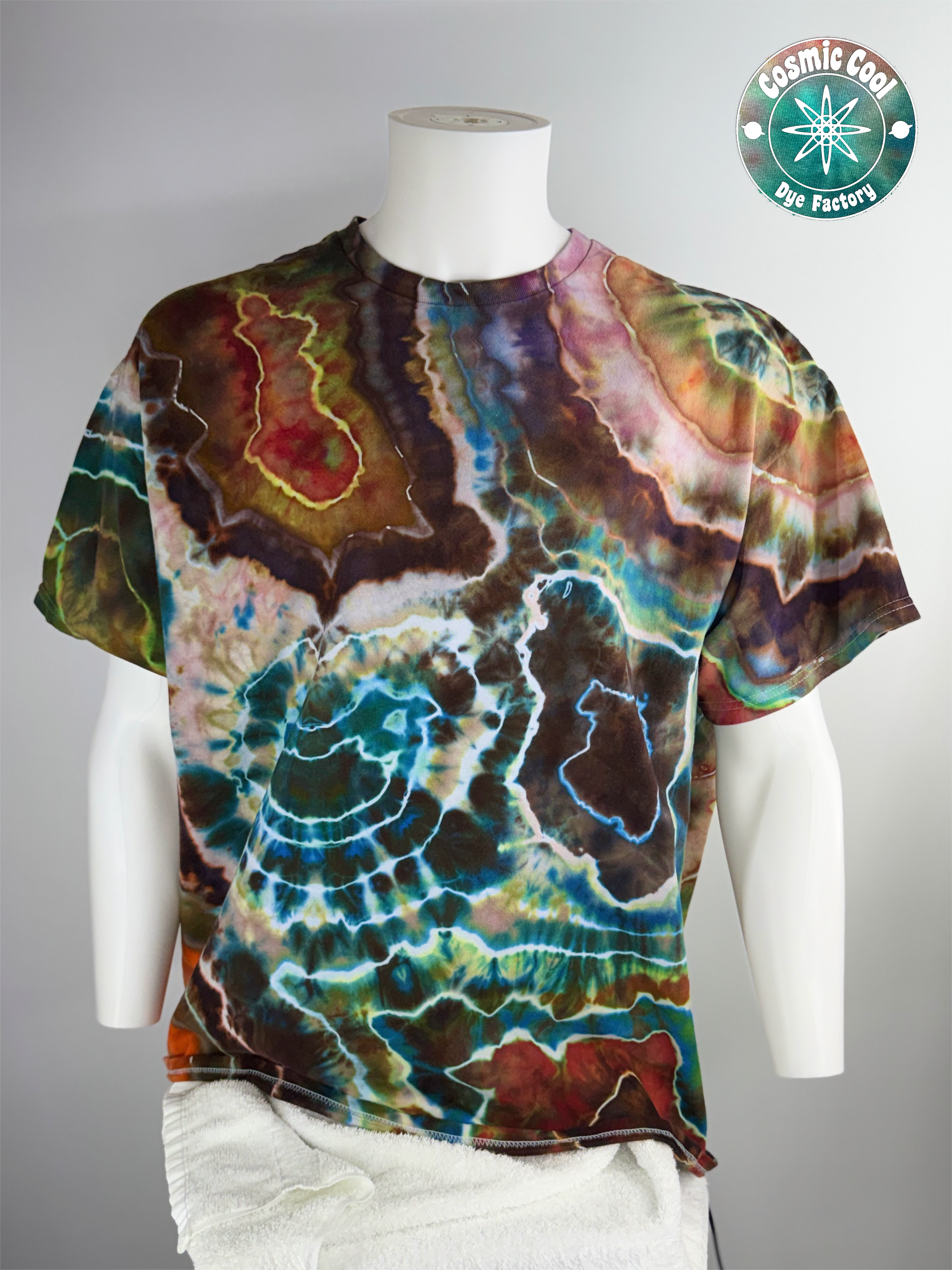 Geodesic Landing Site - Short Sleeve Cosmic Ice Dye Tee (Size 2XL)