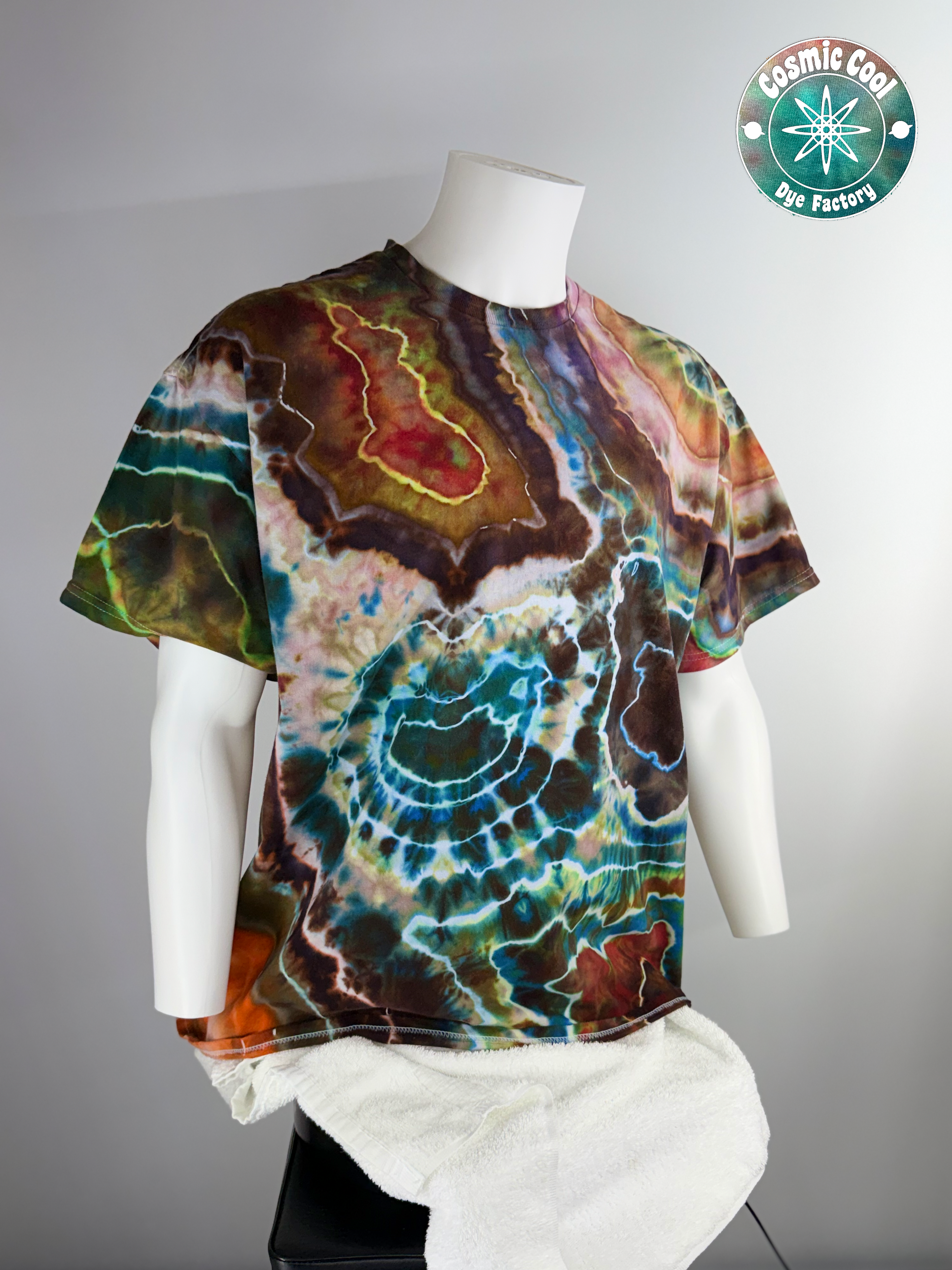 Geodesic Landing Site - Short Sleeve Cosmic Ice Dye Tee (Size 2XL)