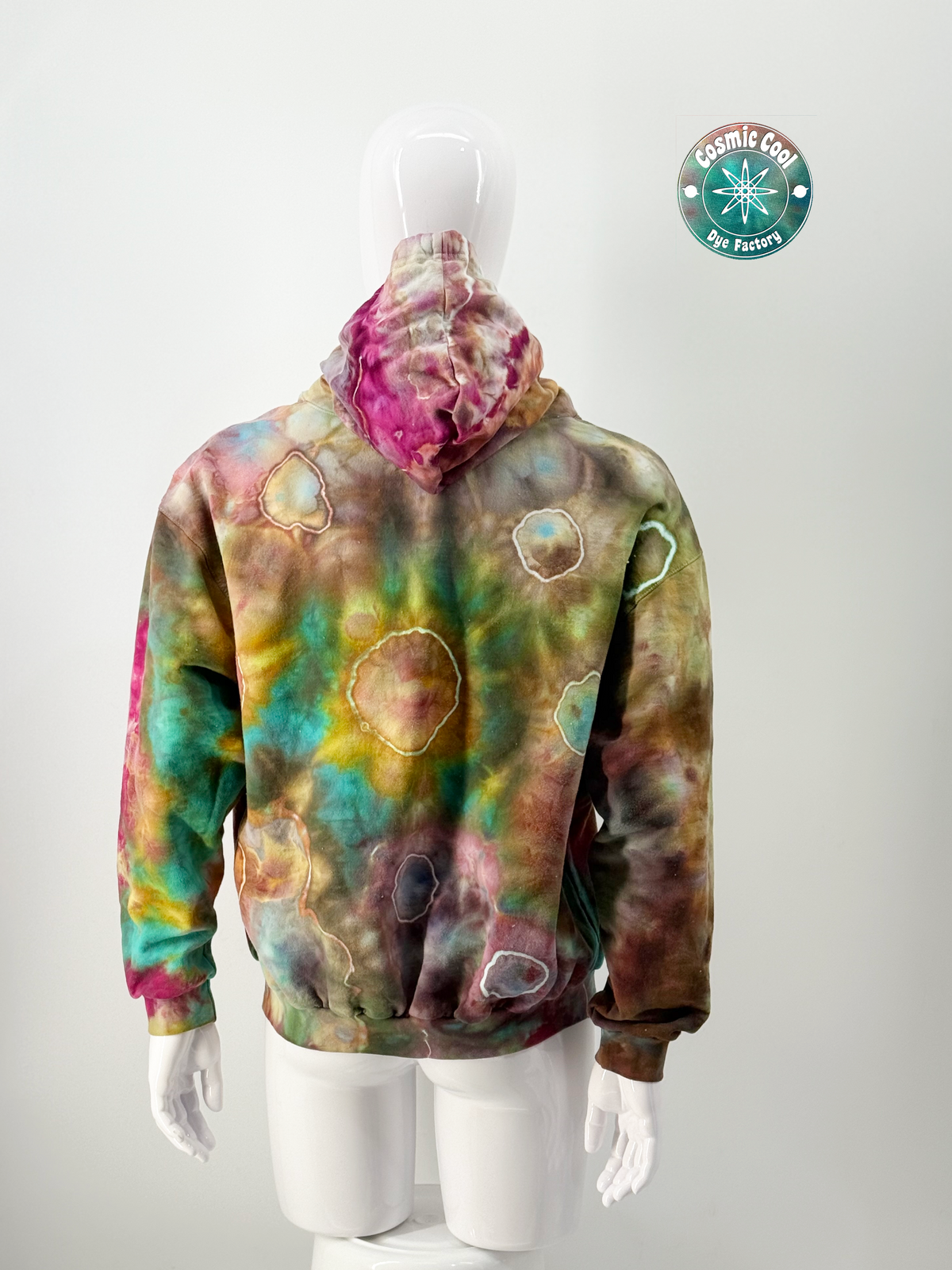 Nebula Fleece Cosmic Ice-Dye Premium Zipper Hoodie (Size XL)