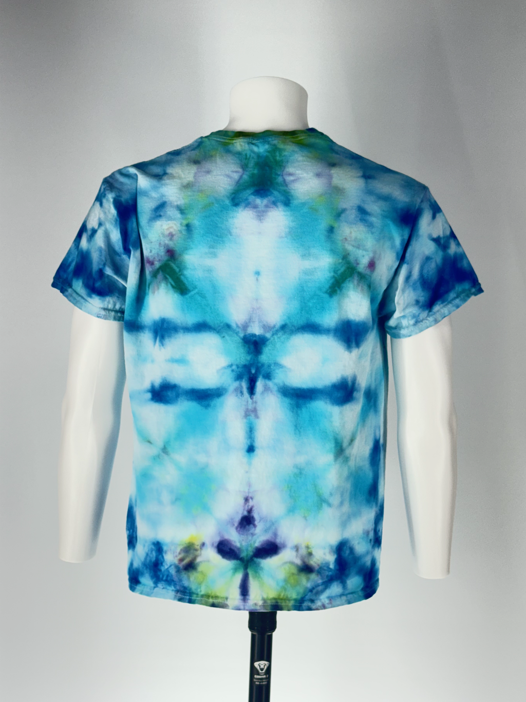 Constellation Aquarius: Large Cosmic Artifact Tee Ice-Dye