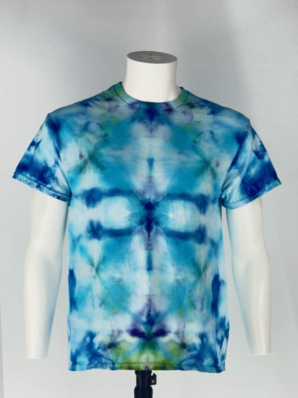Constellation Aquarius: Large Cosmic Artifact Tee Ice-Dye