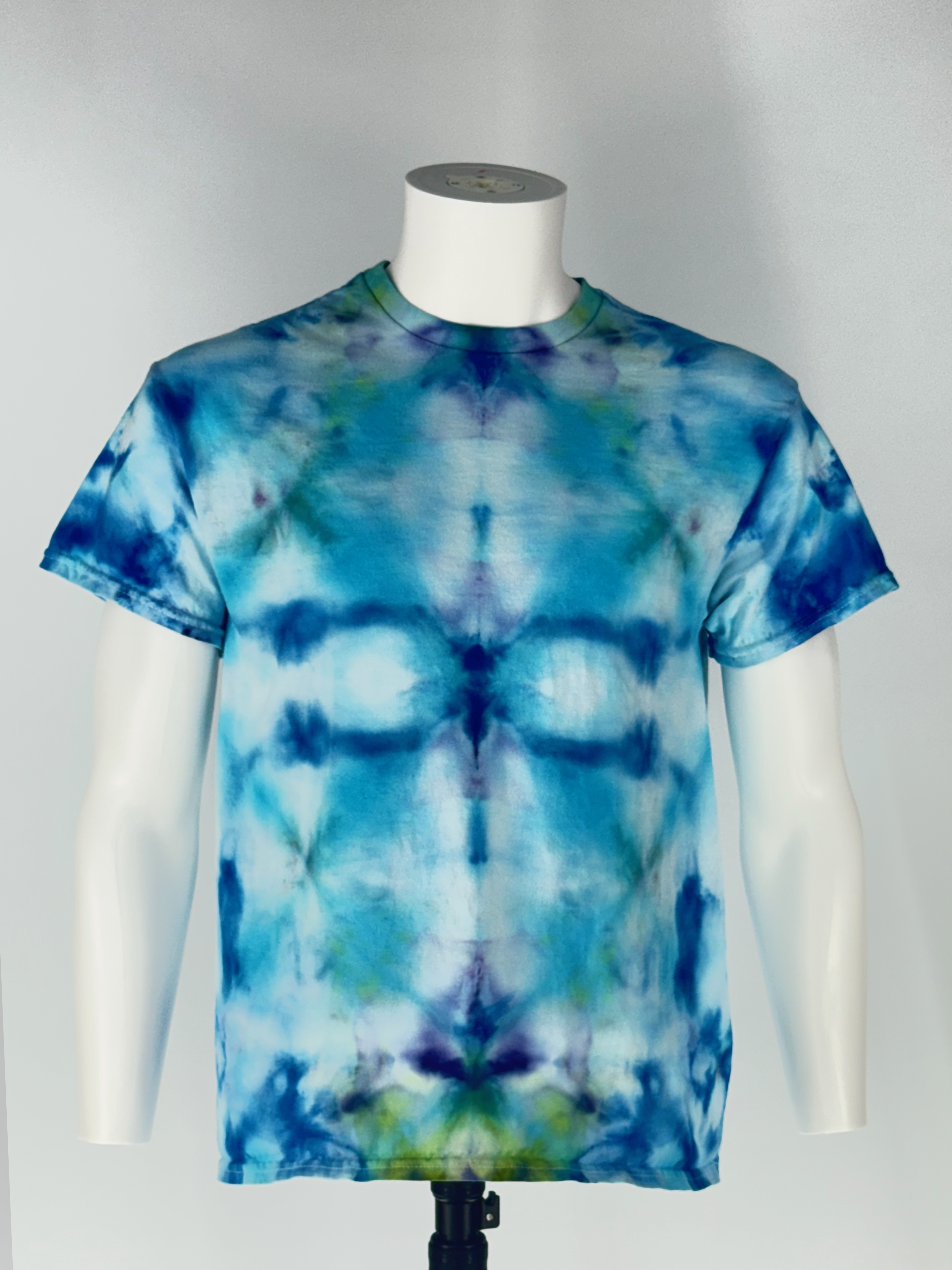 Constellation Aquarius: Large Cosmic Artifact Tee Ice-Dye