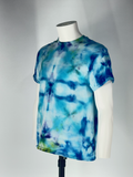 Constellation Aquarius: Large Cosmic Artifact Tee Ice-Dye