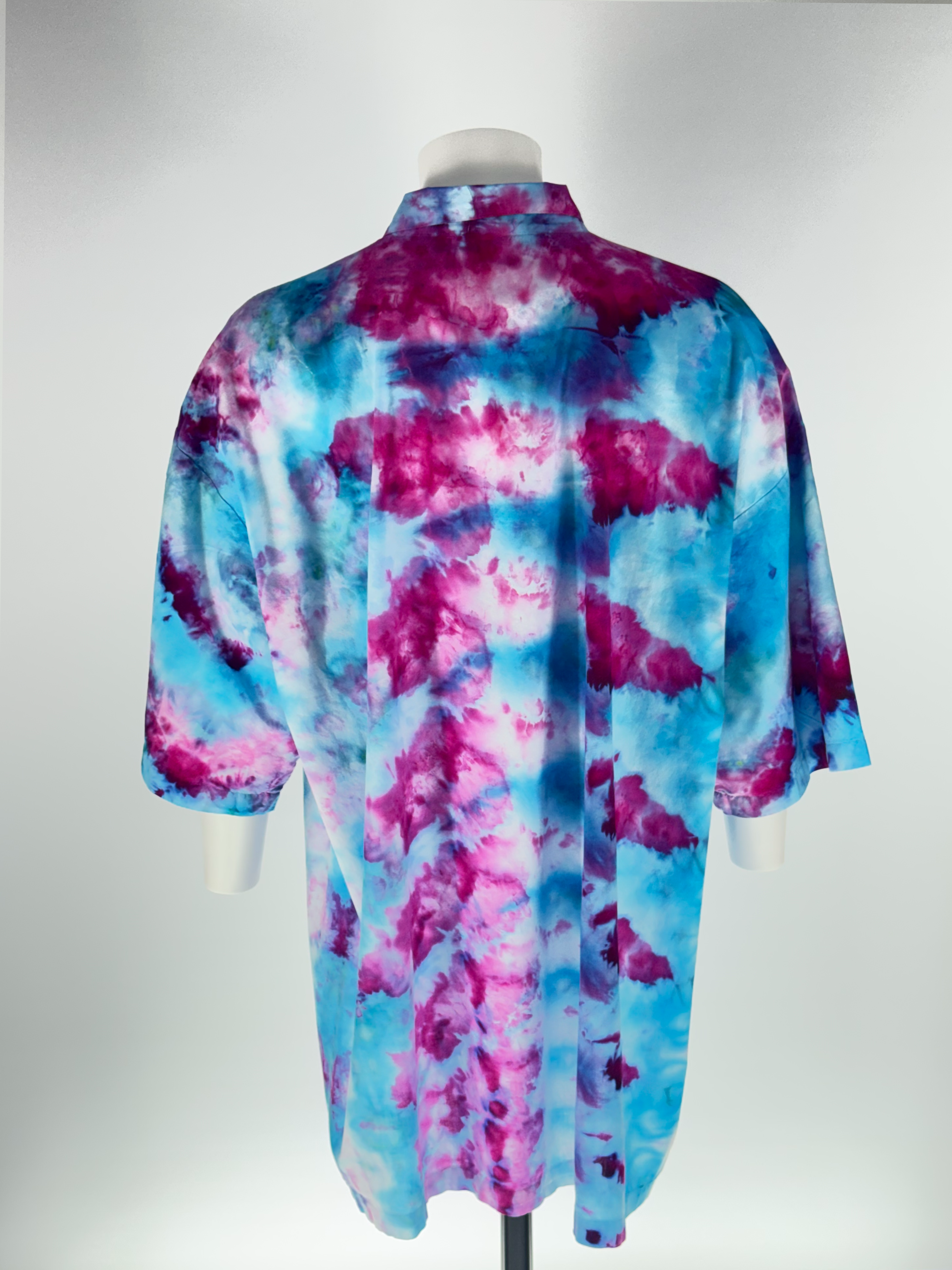 Helix Nebula: 3XL Cosmic Camp Shirt Ice-Dye