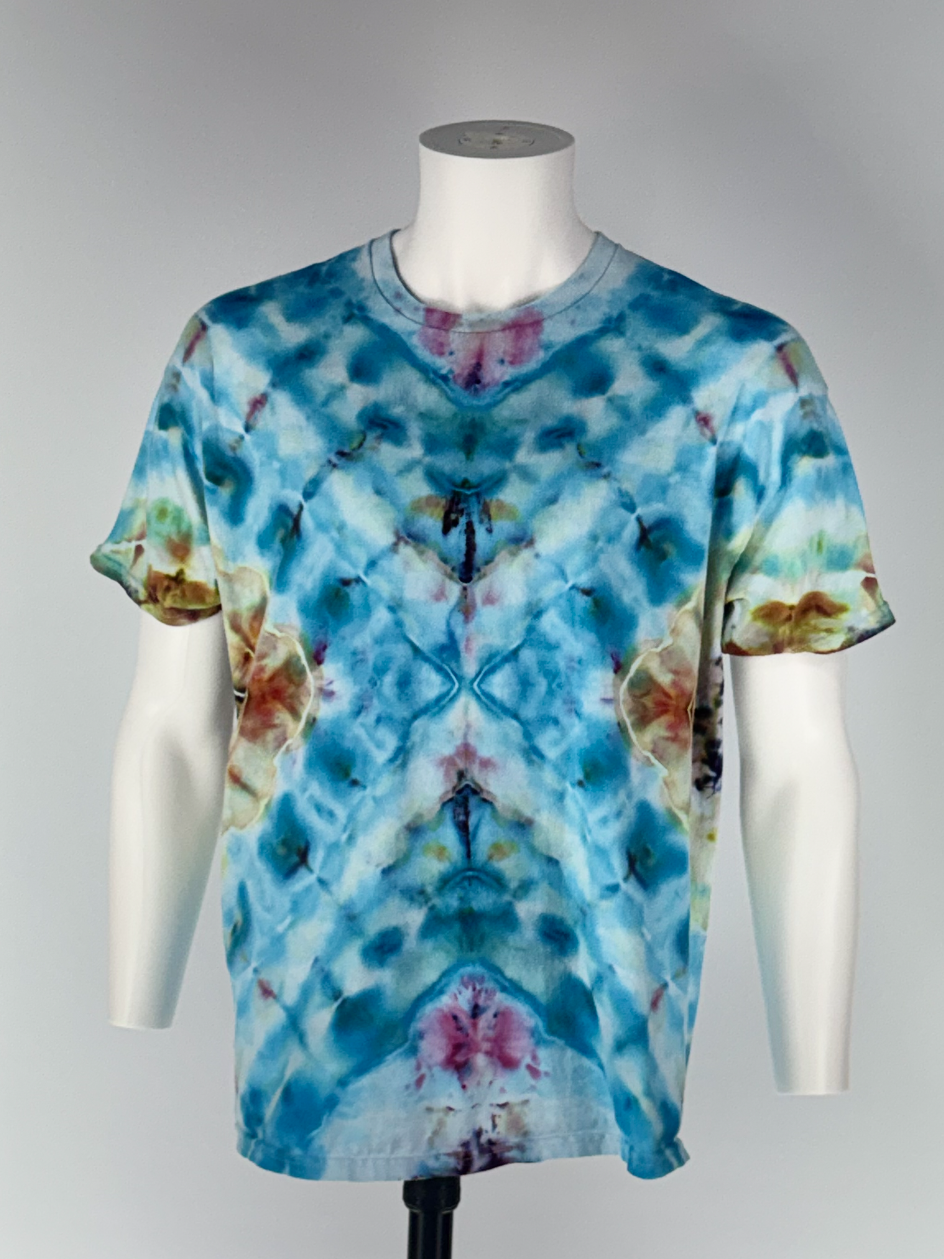 Hydromoon of Andromeda: XL Cosmic Artifact Ice-Dye Tee