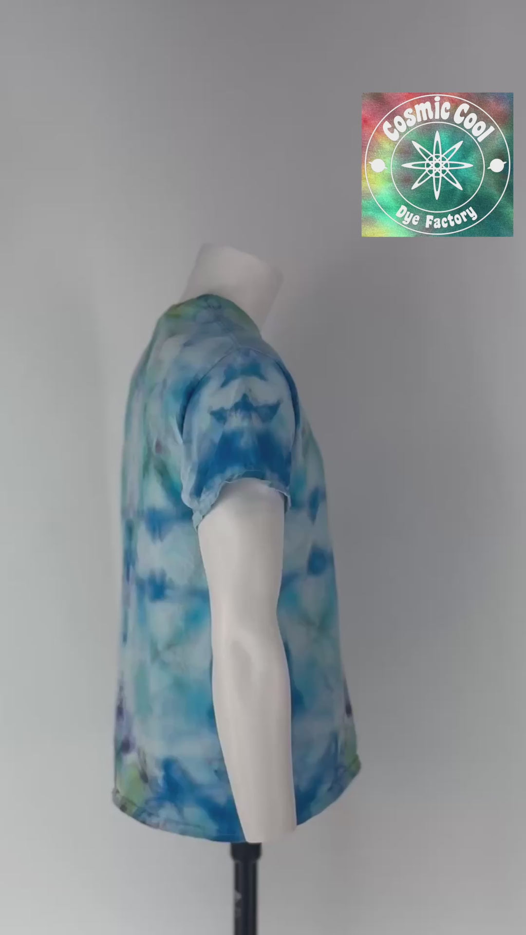 Hydromoon of Andromeda: XL Cosmic Artifact Ice-Dye Tee