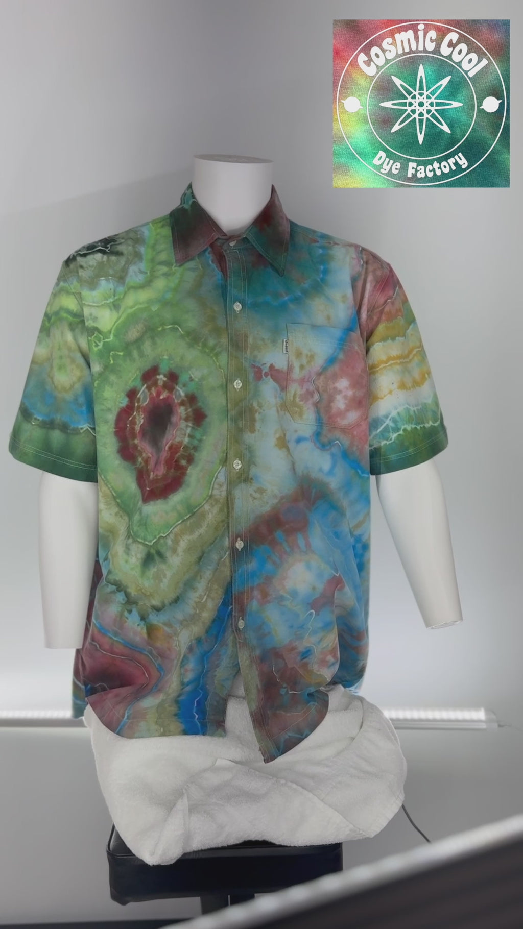 Geodesic Crystal Comet - Cosmic Camp Shirt (Size 3XL)