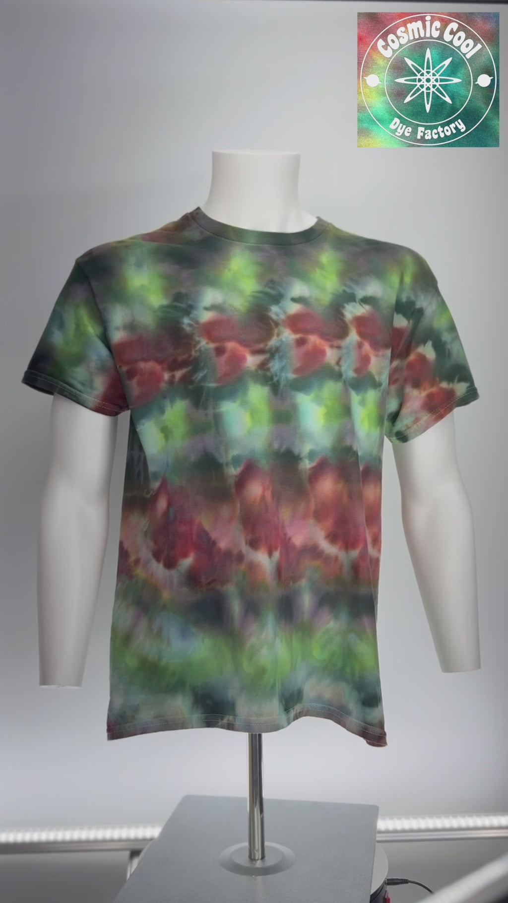 Quasar Drift - Short Sleeve Cosmic Ice Dye Tee (Size L)