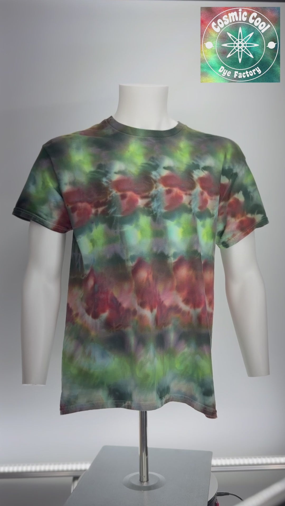 Quasar Drift - Short Sleeve Cosmic Ice Dye Tee (Size L)
