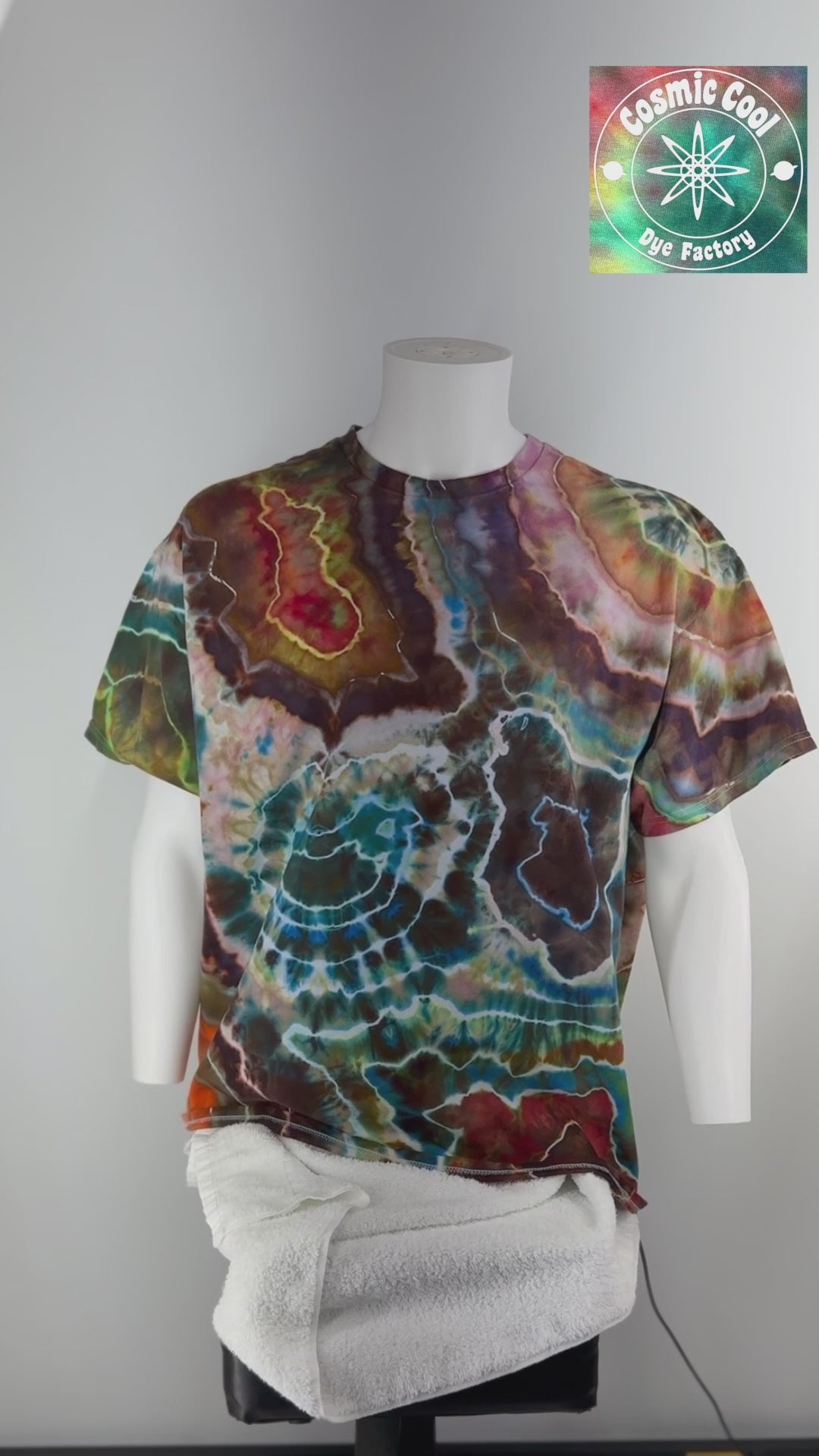 Geodesic Landing Site - Short Sleeve Cosmic Ice Dye Tee (Size 2XL)