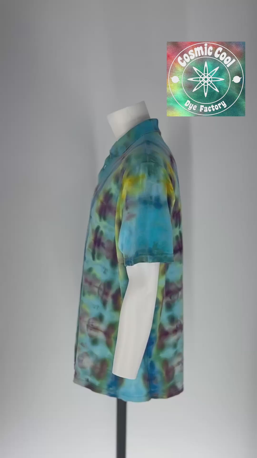 Quantum Signature Radiation Detected: 2XL Cosmic Heritage Polo - IceDye